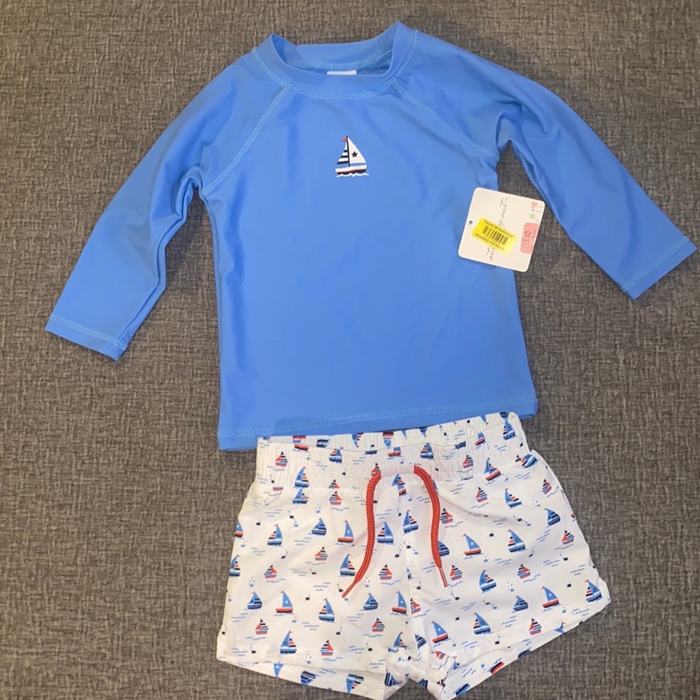 Toddler boy swim